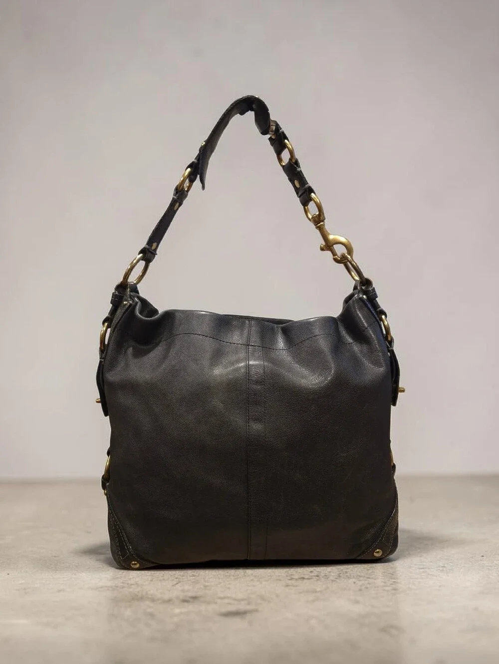 Coach Carly Leather Shoulder Bag